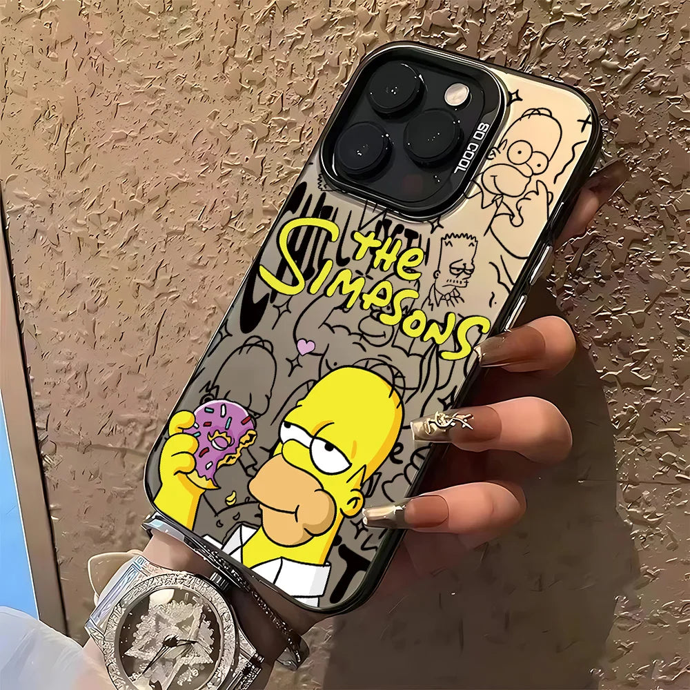 Homer & Bart Cartoon iPhone Case