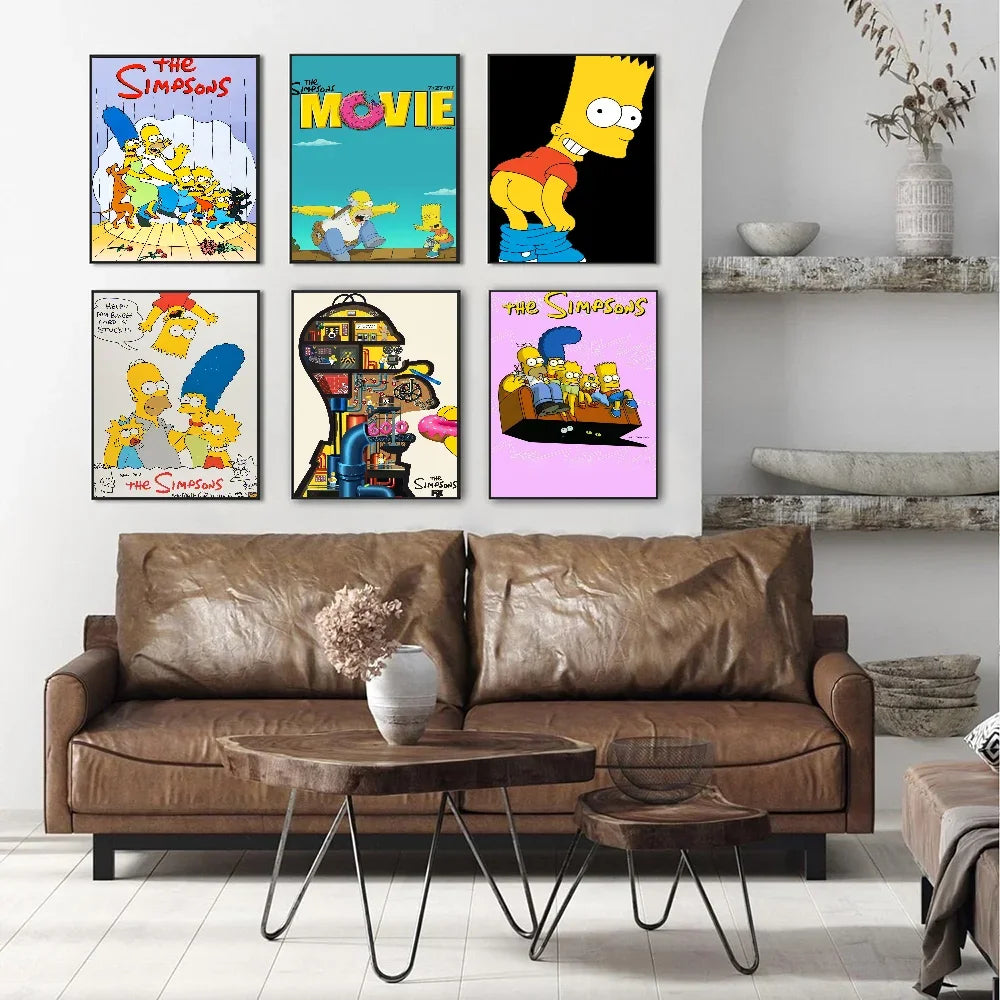 Retro Cartoon Wall Art Posters