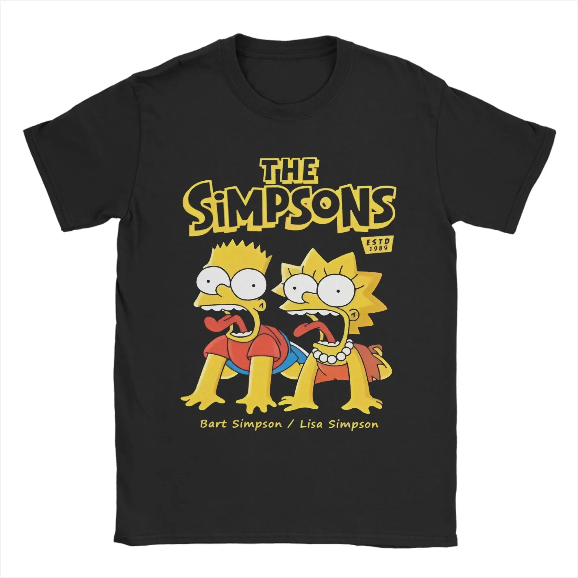 Bart & Lisa Retro Cartoon T-Shirt