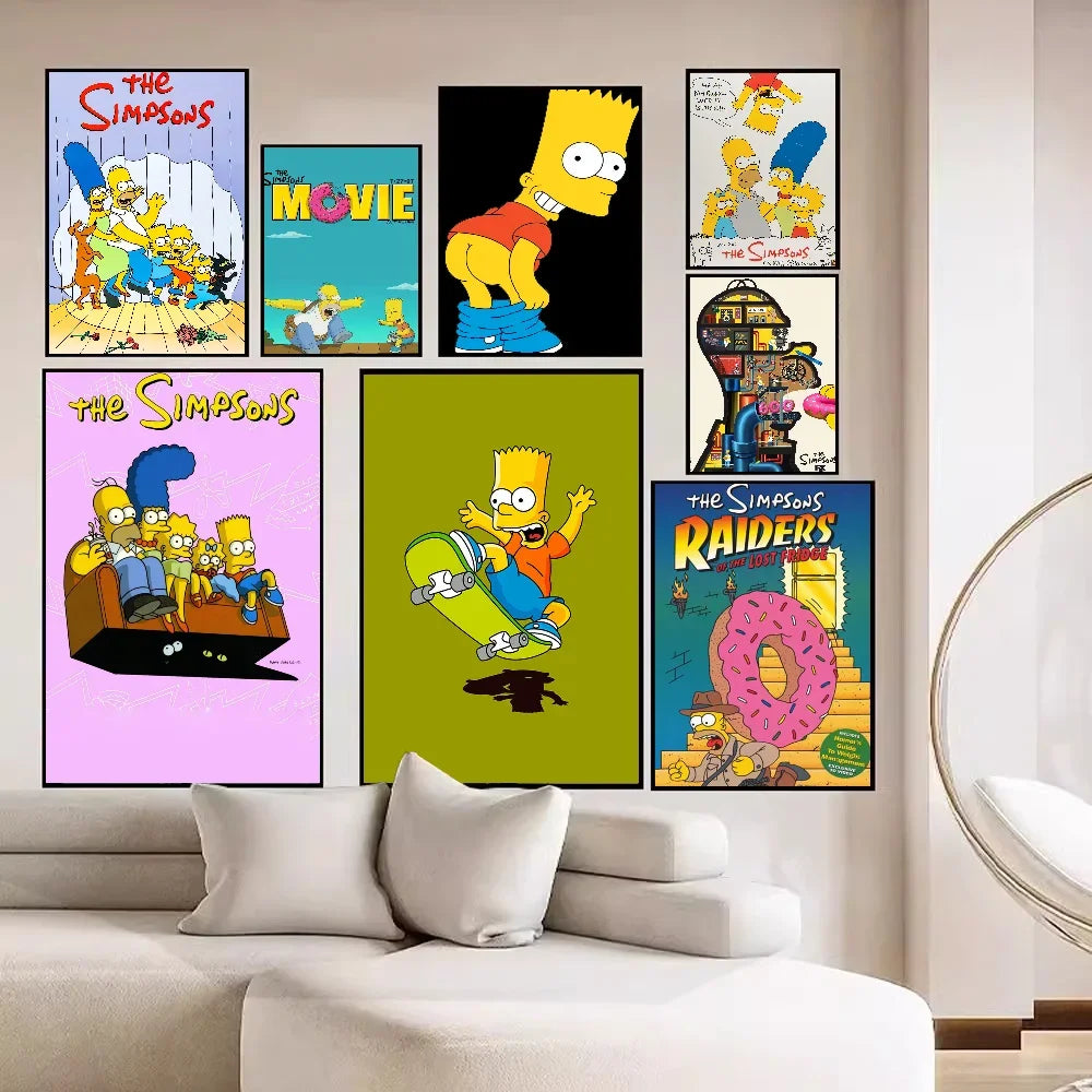 Retro Cartoon Wall Art Posters
