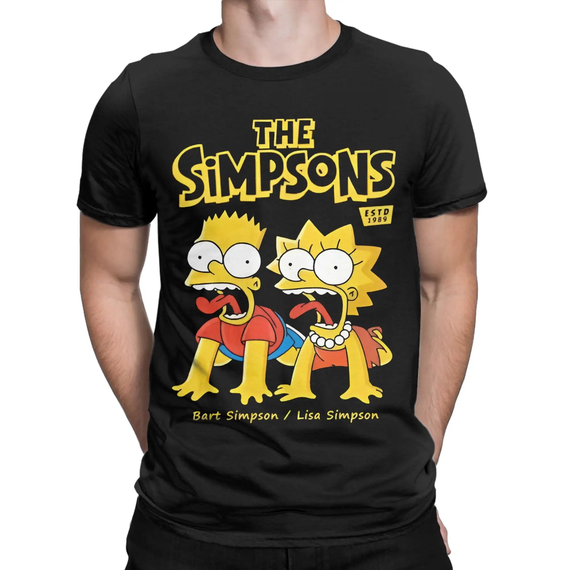 Bart & Lisa Retro Cartoon T-Shirt