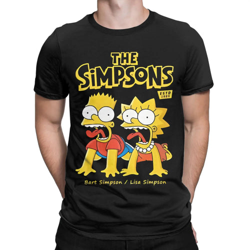 Bart & Lisa Retro Cartoon T-Shirt